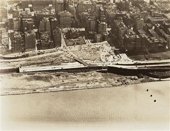 (AERIAL EXPLORATIONS, INC.) A selection of 10 aerial views of New York City, including Williamsburg, the West Side Highway, bridges, Qu